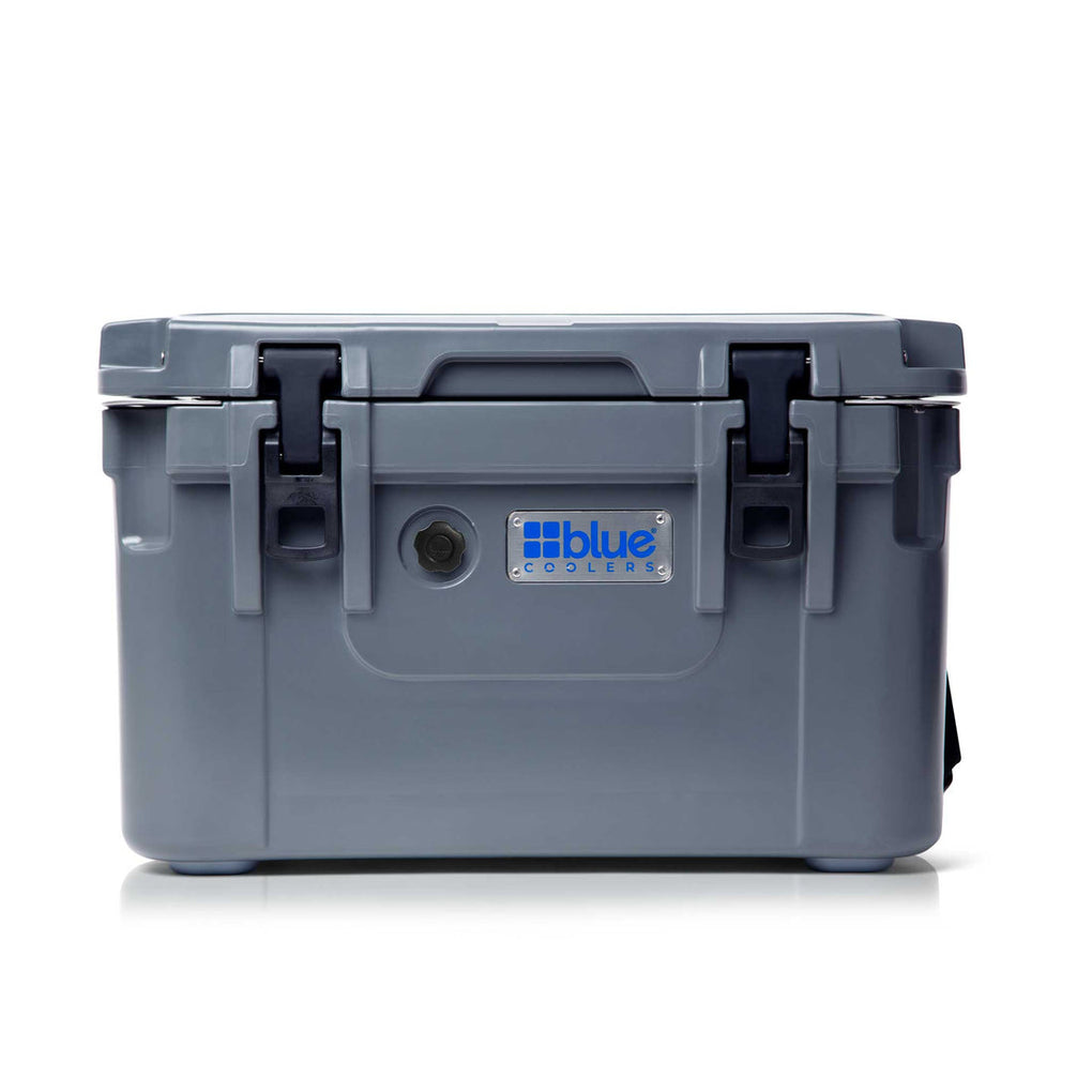 Reef Donkey | 30 Qt Companion Ice Vault Roto Molded Blue Cooler WITH Marine Grade RD Topper
