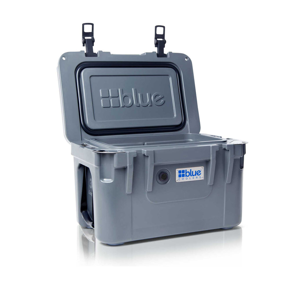Reef Donkey | 30 Qt Companion Ice Vault Roto Molded Blue Cooler WITH Marine Grade RD Topper