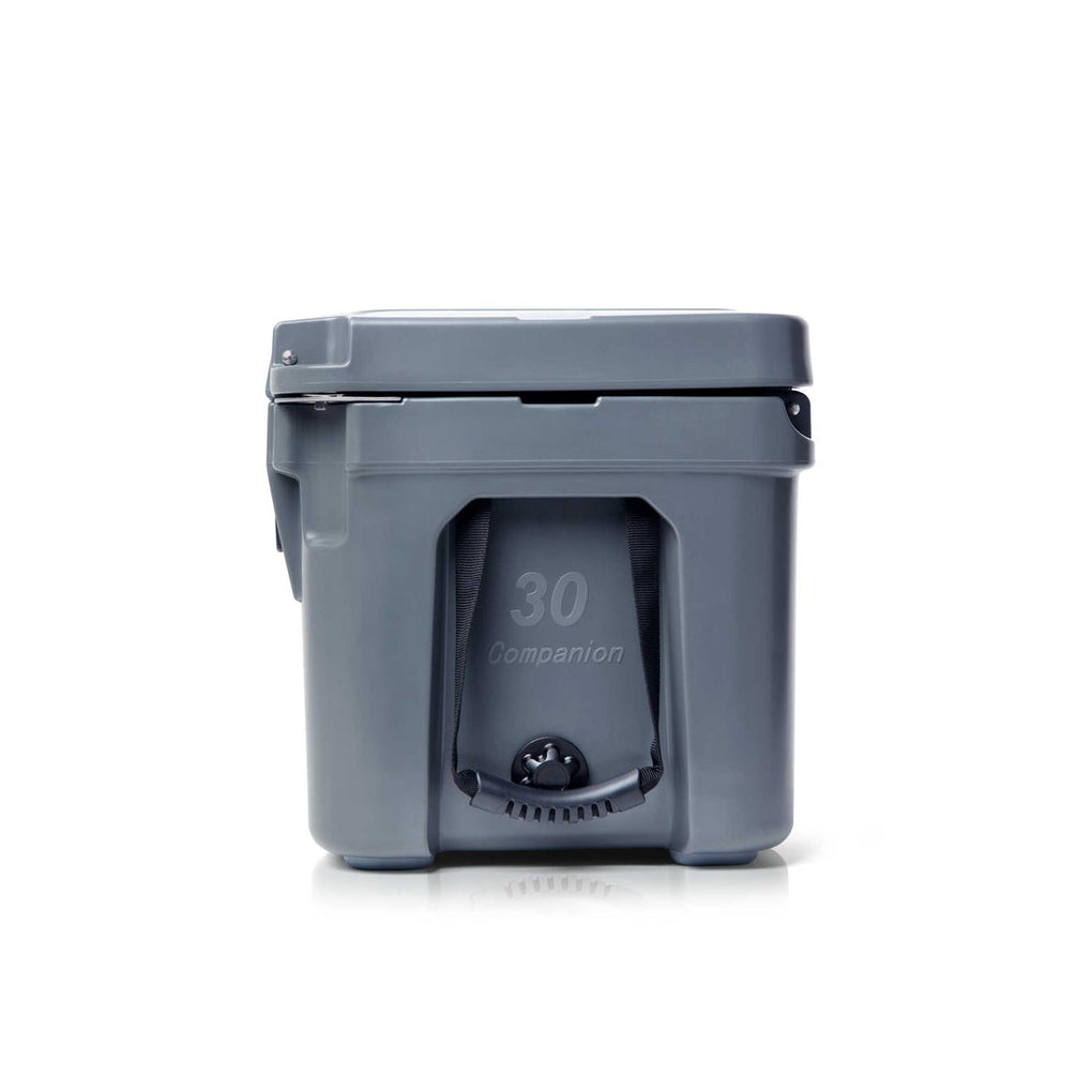 Reef Donkey | 30 Qt Companion Ice Vault Roto Molded Blue Cooler WITH Marine Grade RD Topper